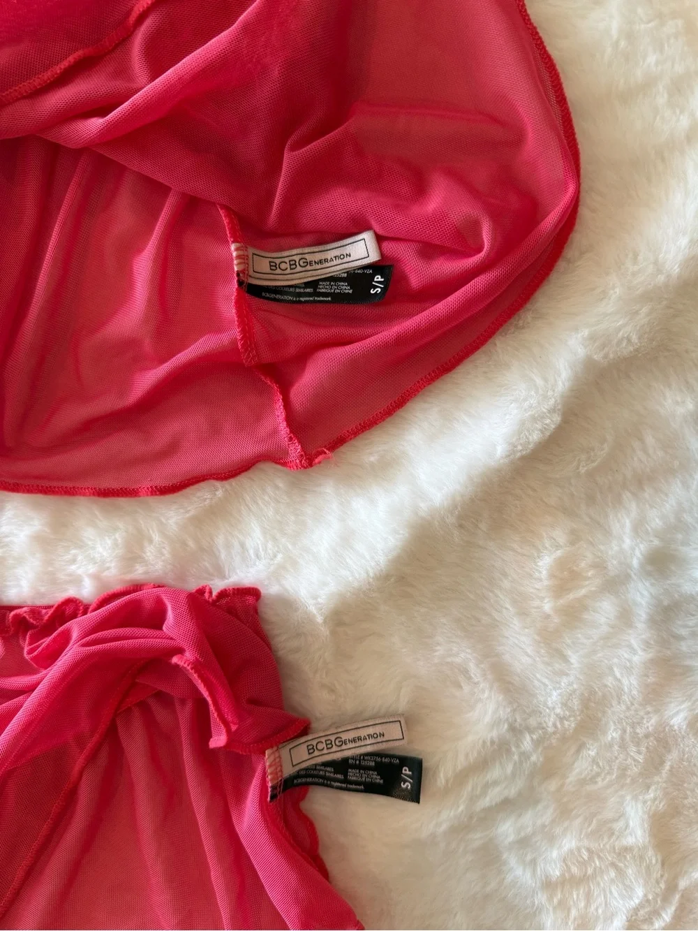 BCBGeneration sheer babydoll